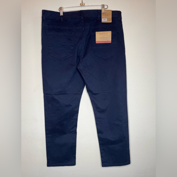 Weatherproof Vintage Slim Straight stretch Twill 38/30 NWT Navy blue/Dark Sapphi - Picture 2 of 8